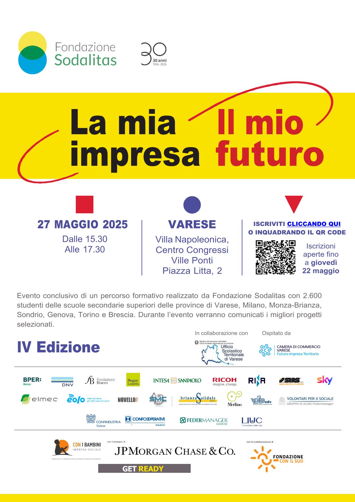 Locandina dell'evento La mia Impresa il Mio Futuro - 27 maggio 2025